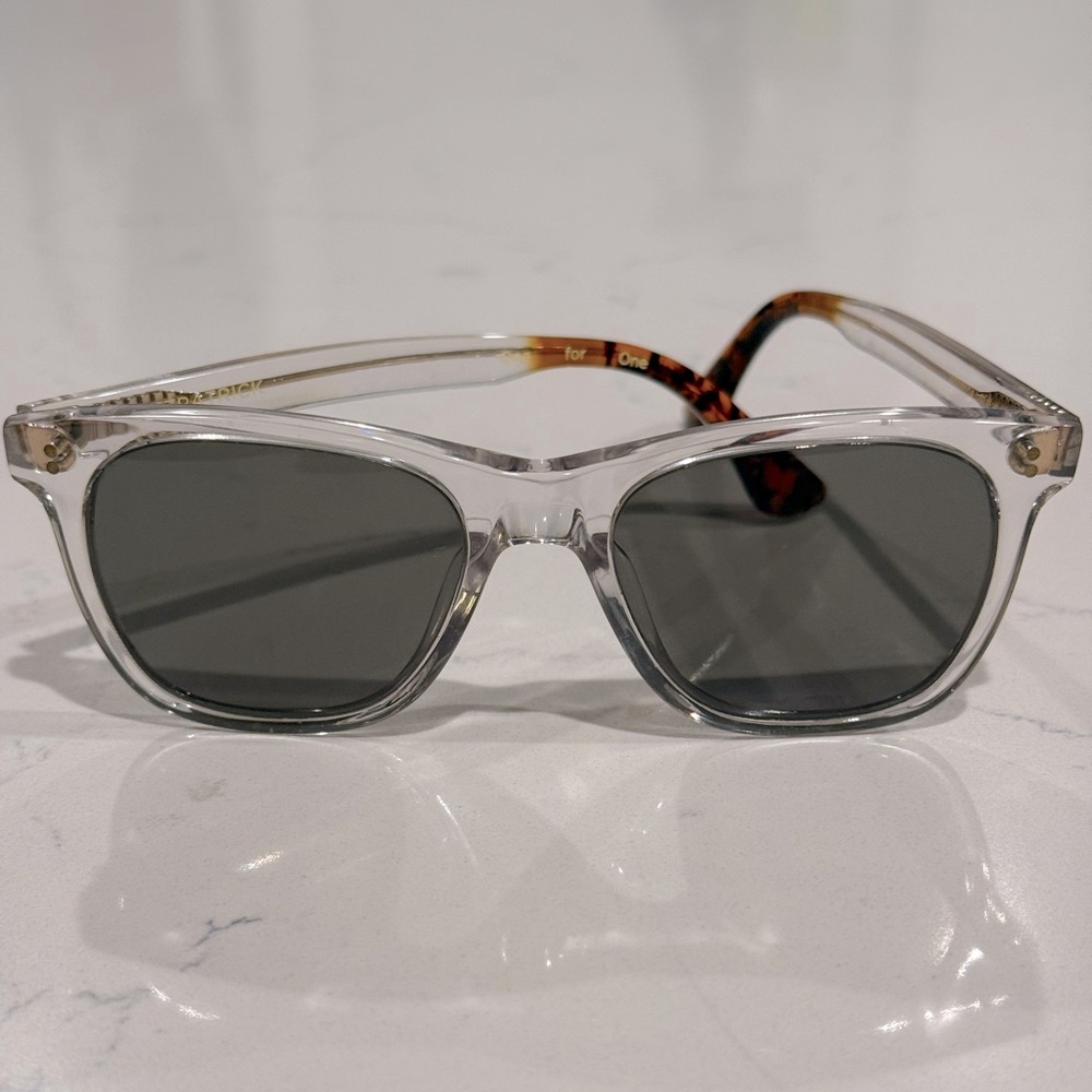 TOMS Fitzpatrick 52mm Polarized Rectangular Sunglasses